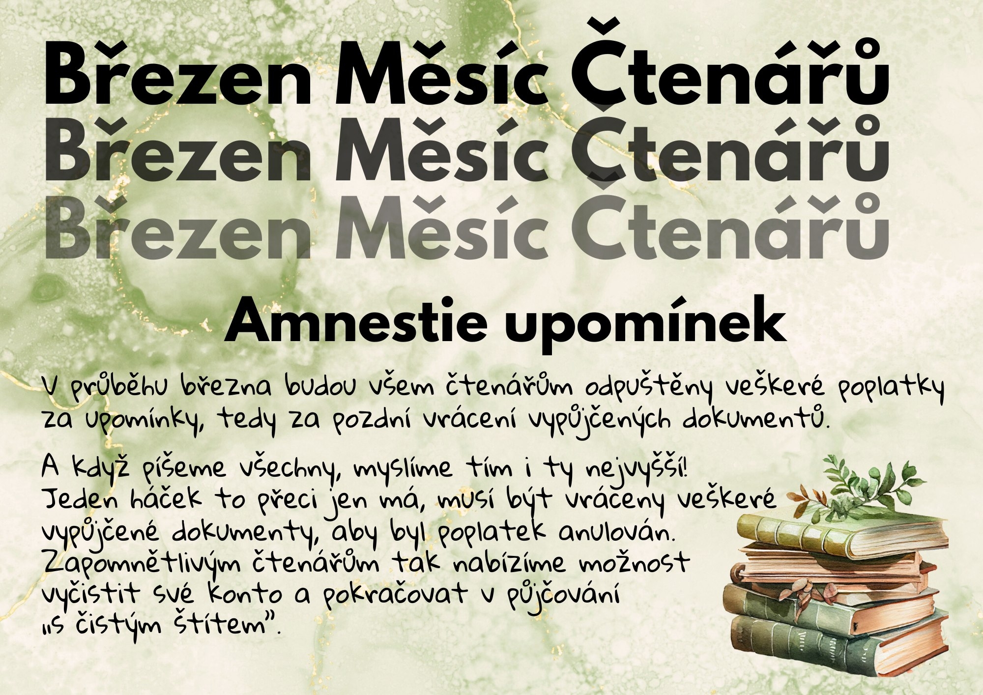 Březen měsíc čtenářů
