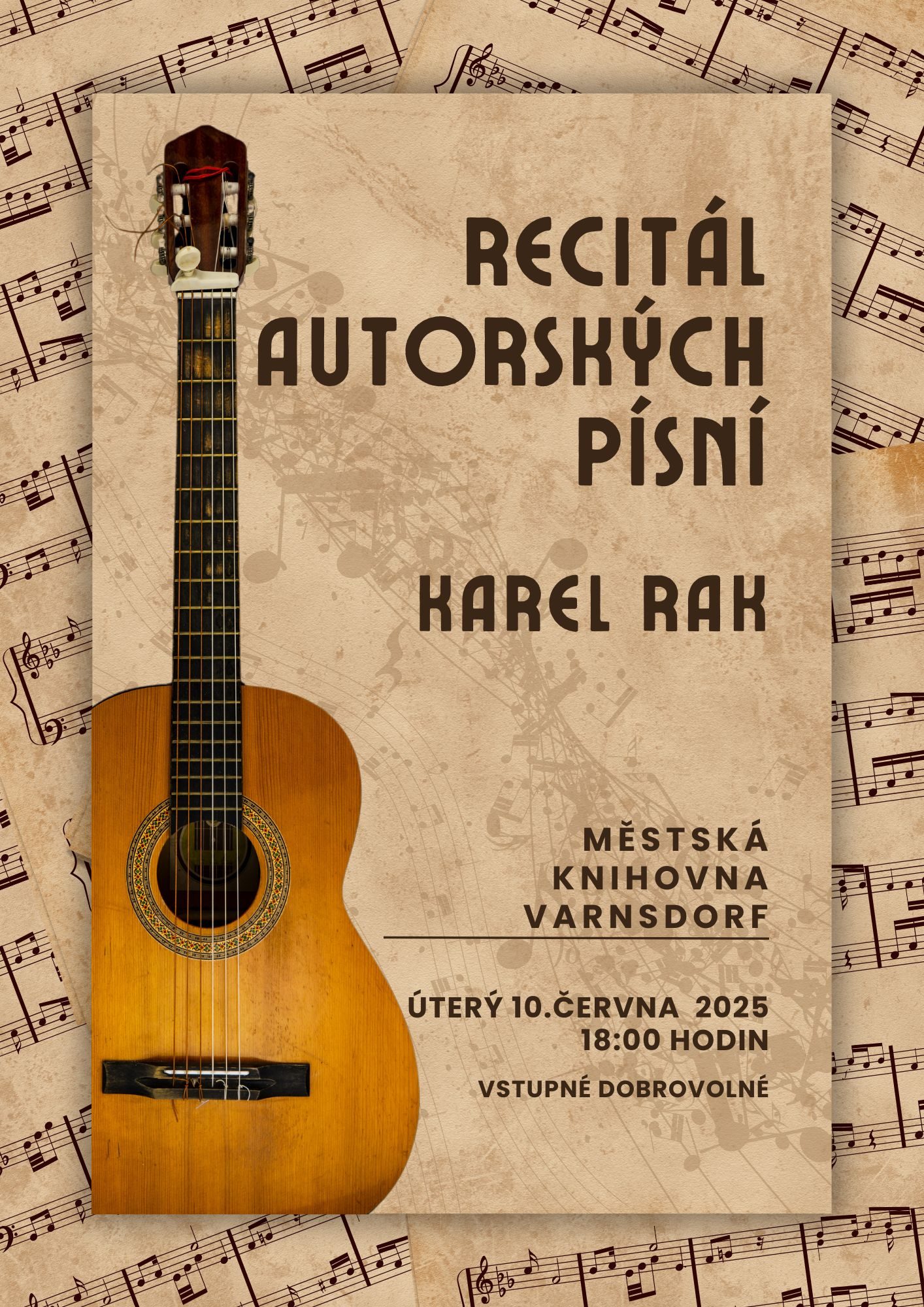 Recitál autorských písní - Karel Rak